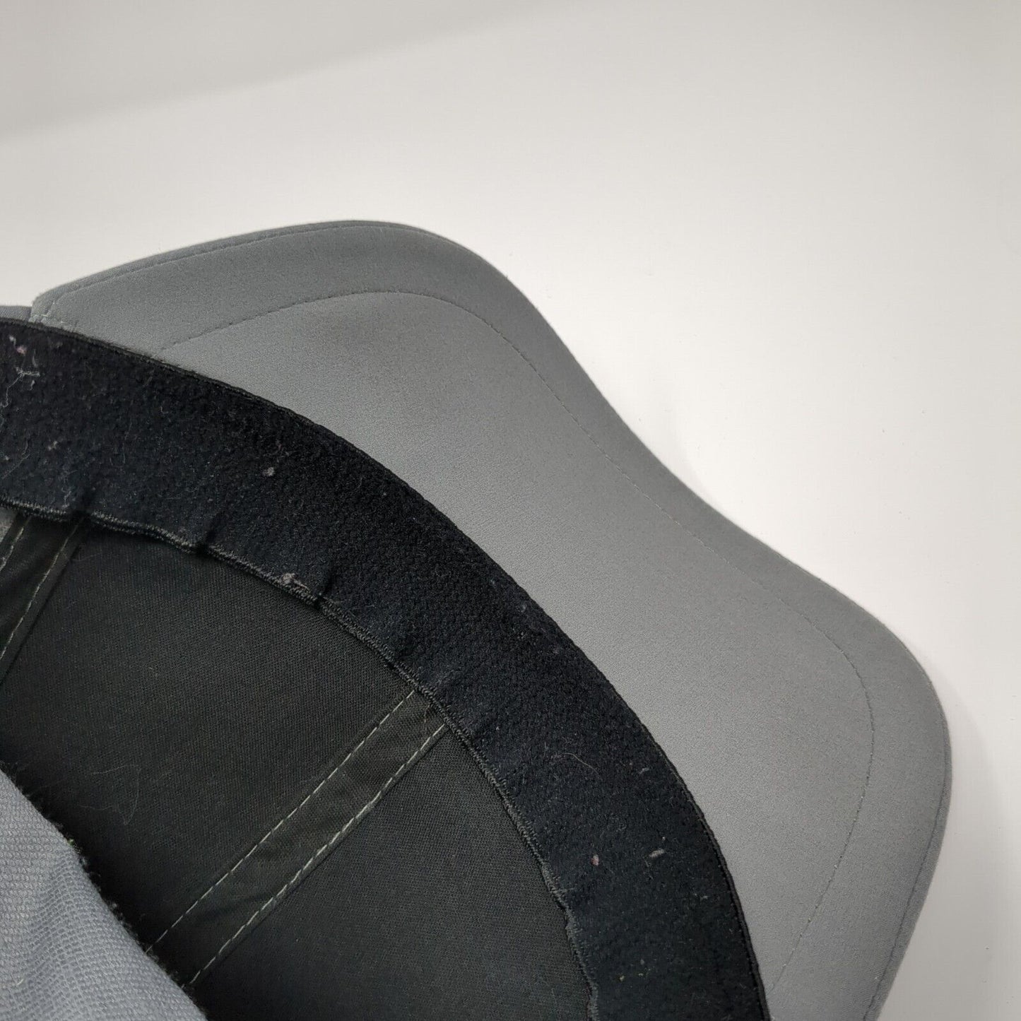 Russell Fitted Hat Gray Size L/XL Lightweight Vented Holes 6 Panel Blank