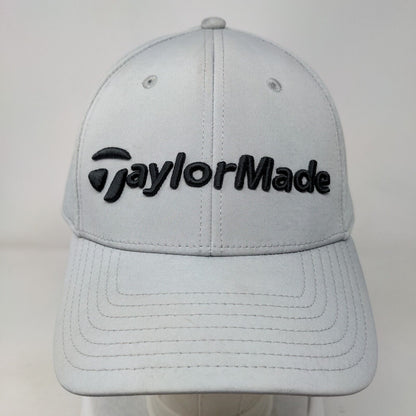 Taylor Made Fitted Hat Gray Size L/XL Breathable Vented Holes 6 Panel