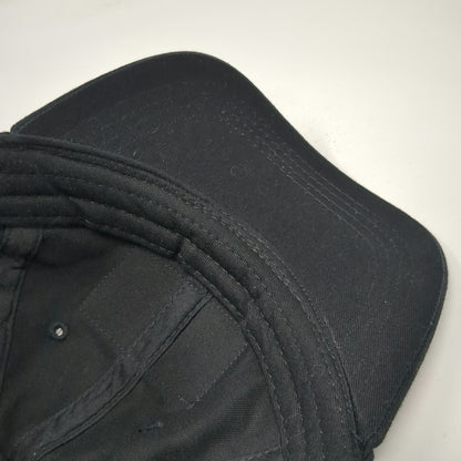Ranger Joe's Black One Size Baseball Cap Tactical Patch Slideback Hat Cotton