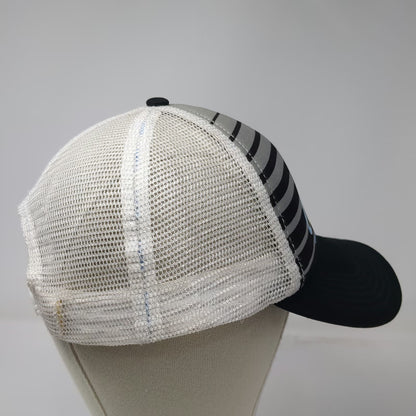 Black Gray White Trucker Hat One Size Brewed in Aruba Chill Beer Mesh Snapback