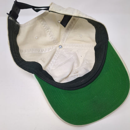 Nike Golf Strapback Hat Cream One Size Adjustable Embroidered 6 Panel Dri-Fit