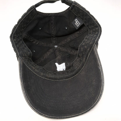 Hang Loose Slideback Hat Black One Size Adjustable Embroidered Solid
