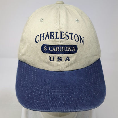 Sunkiss Kap Baseball Cap Beige Blue One Size Charleston South Carolina USA Hat