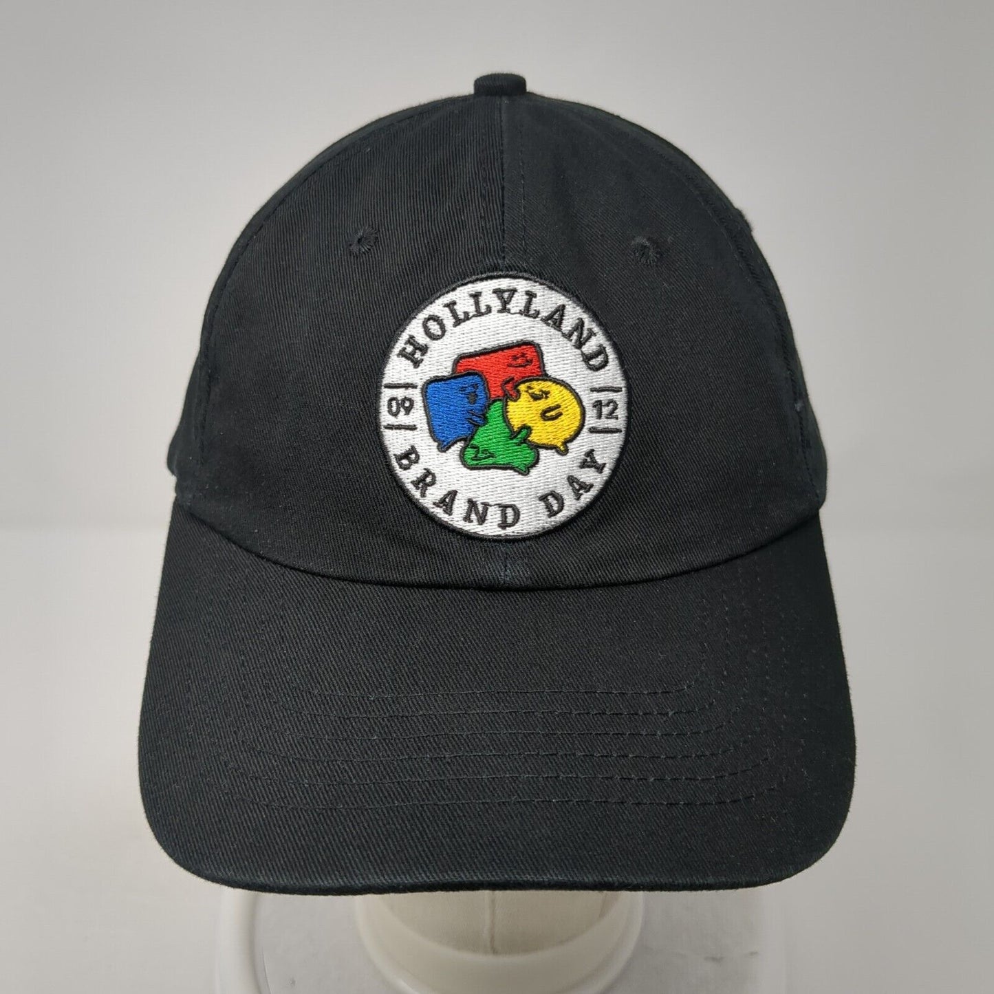 Hollyland Brand Day Slideback Hat Black One Size Adjustable Embroidered