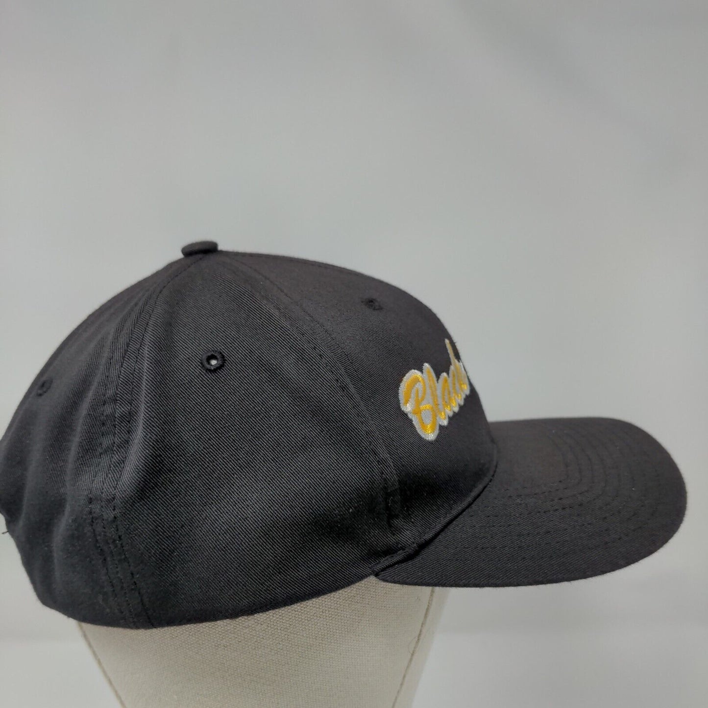Black Knights Strapback Hat Black Medium-Large Embroidered Richardson