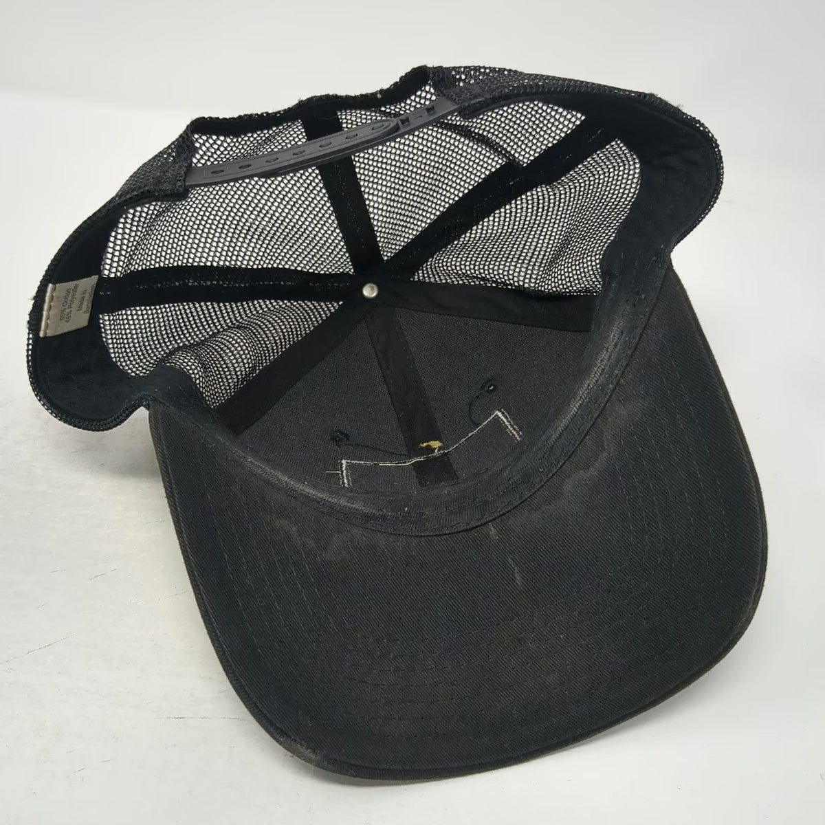 Tecnu Outdoor Solutions Trucker Hat Black One Size Mesh Snapback Mountain Patch