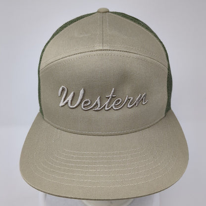 Western Snapback Trucker Hat Multi One Size Mesh Back Adjustable