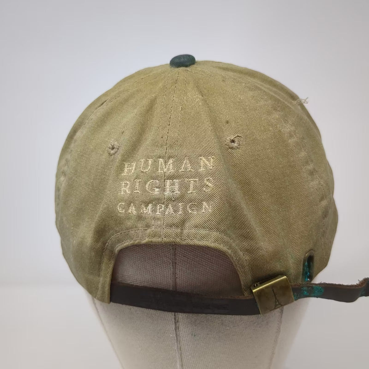 Adams Human Rights Campaign HRC Logo Cap Brown Blue One Size Slideback Hat