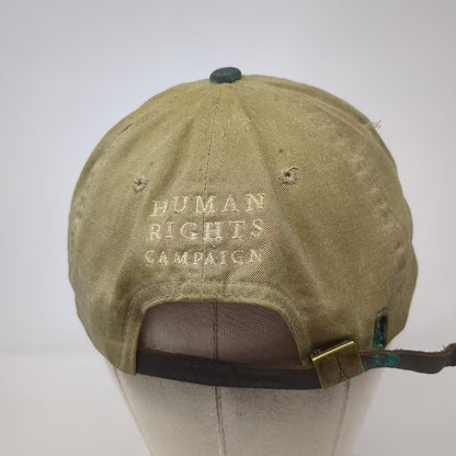 Adams Human Rights Campaign HRC Logo Cap Brown Blue One Size Slideback Hat