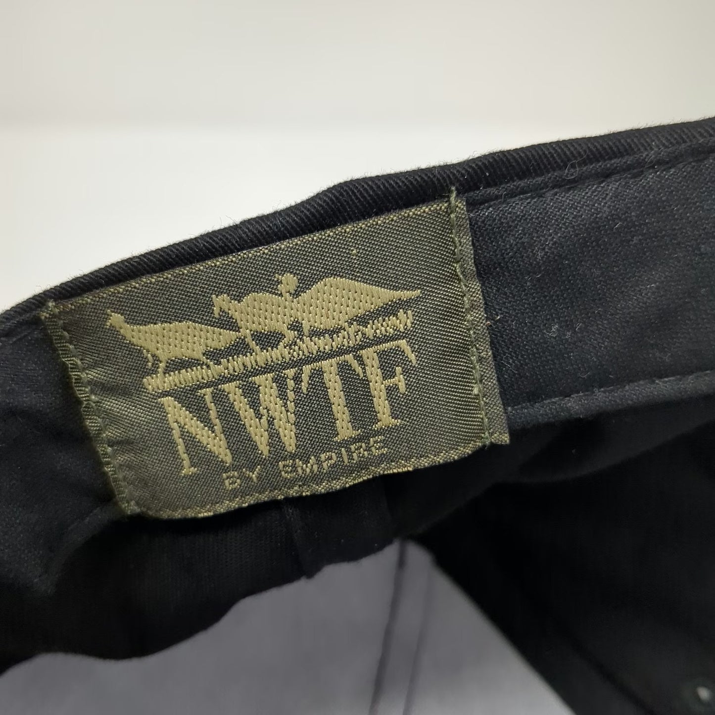 NWTF 5 Panel Black Hat One Size Golden Gobbler 2004 Embroidered Logo Hunting