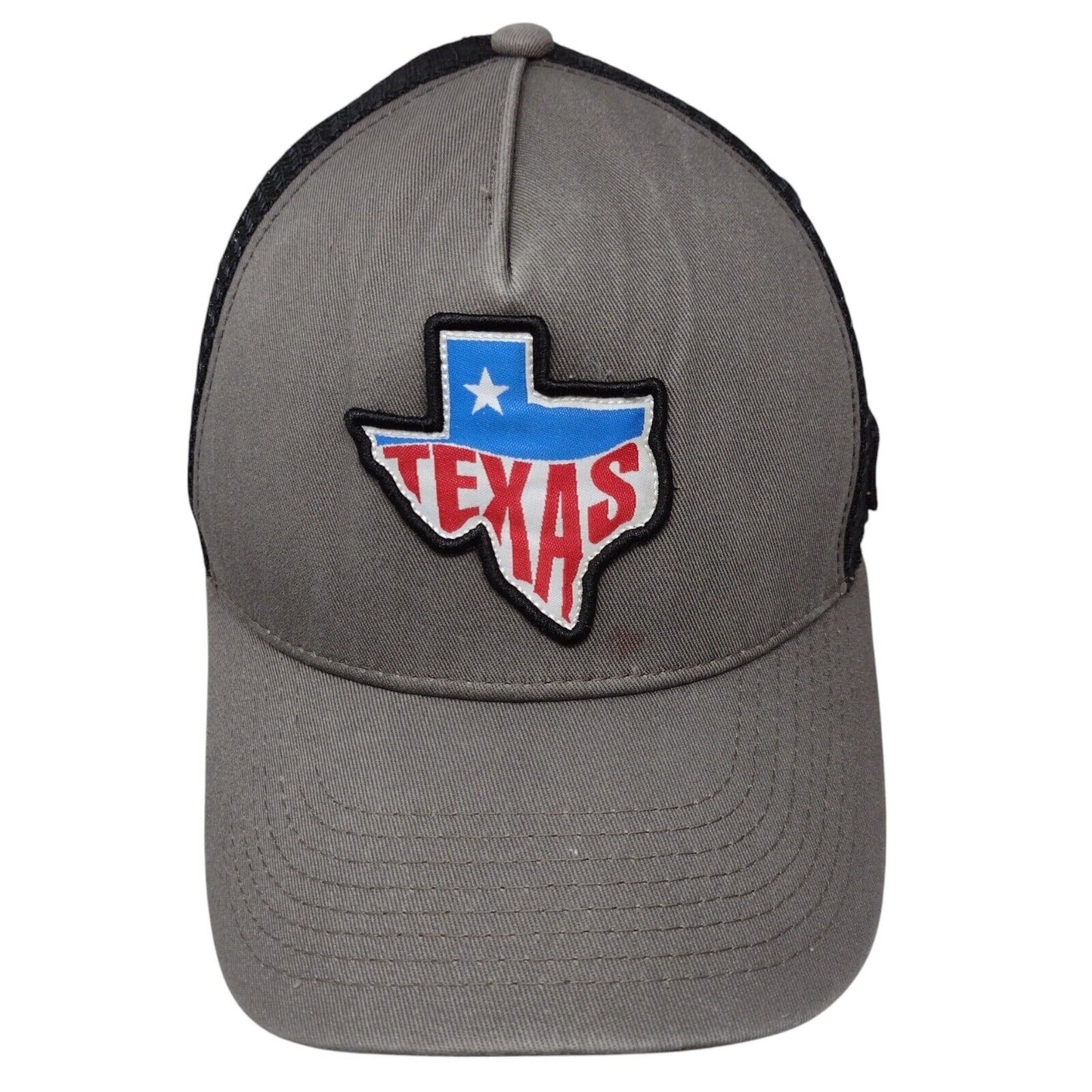 Tyler's Texas Patch Snapback Mesh Back Trucker Hat Gray OSFA Colorblock
