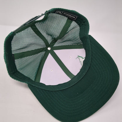 Home Idaho Snapback Trucker Hat Green One Size Adjustable Mesh Back Richardson