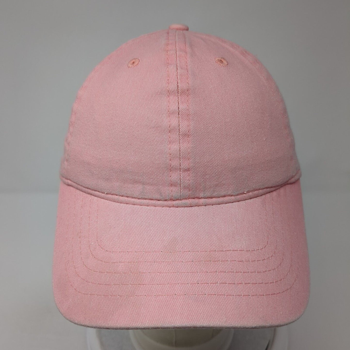 Unbranded Strapback Hat Pink One Size Solid Adjustable Outdoor Blank