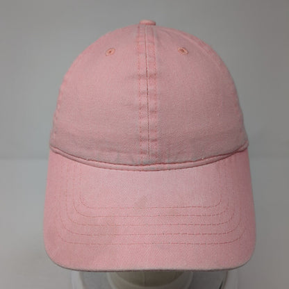 Unbranded Strapback Hat Pink One Size Solid Adjustable Outdoor Blank