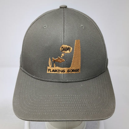 Outdoor Cap Snapback Brown One Size Flaming Gorge Dam Fish Souvenir Utah Hat