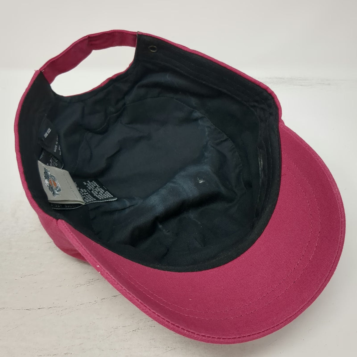 Harley-Davidson Army Cap Pink One Size Bar & Shield Mandala Studded Cotton Hat