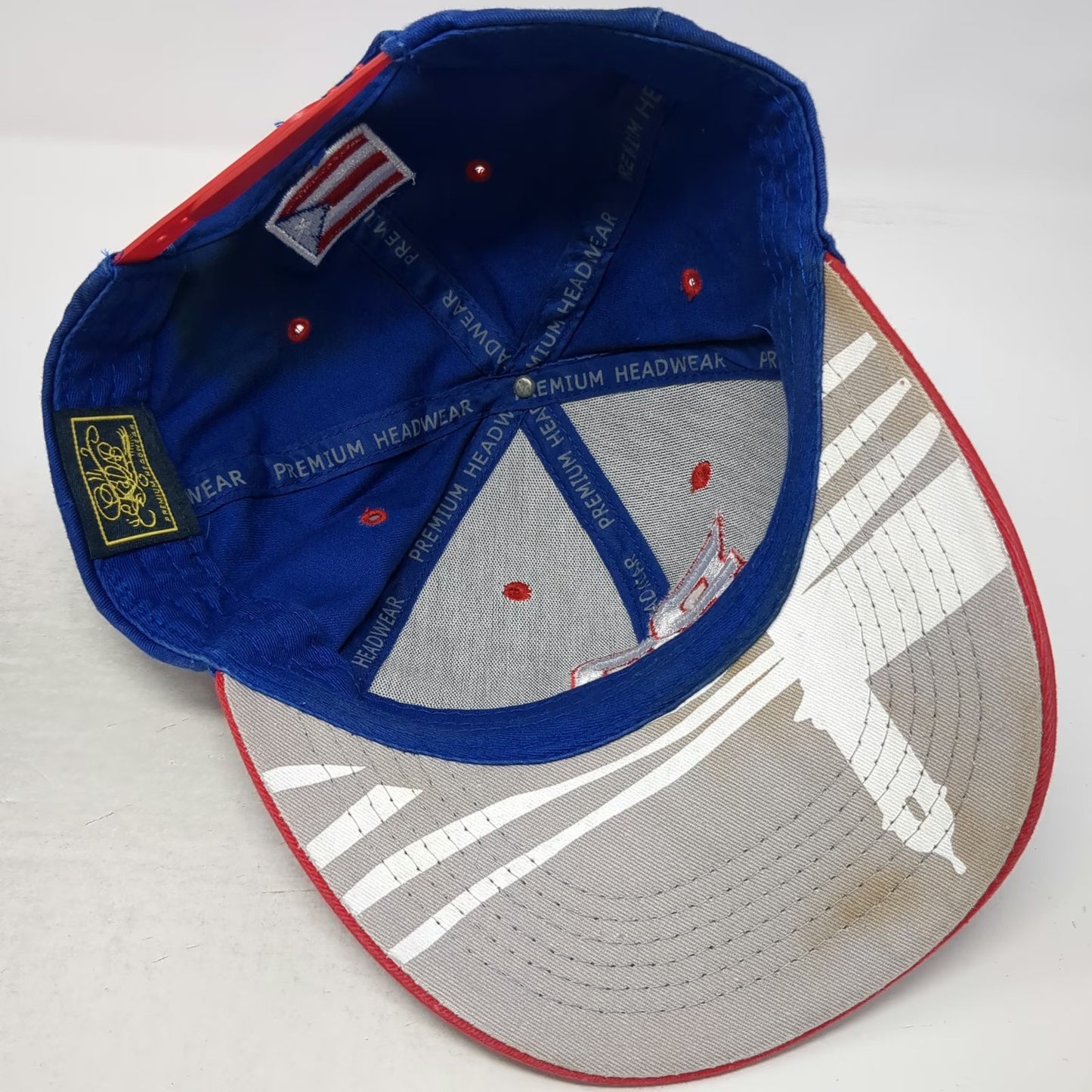 Premium Headwear Snapback Blue Red White One Size Puerto Rico Flag Graphic Hat