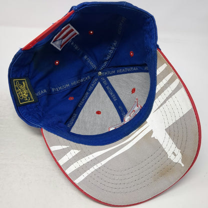 Premium Headwear Snapback Blue Red White One Size Puerto Rico Flag Graphic Hat