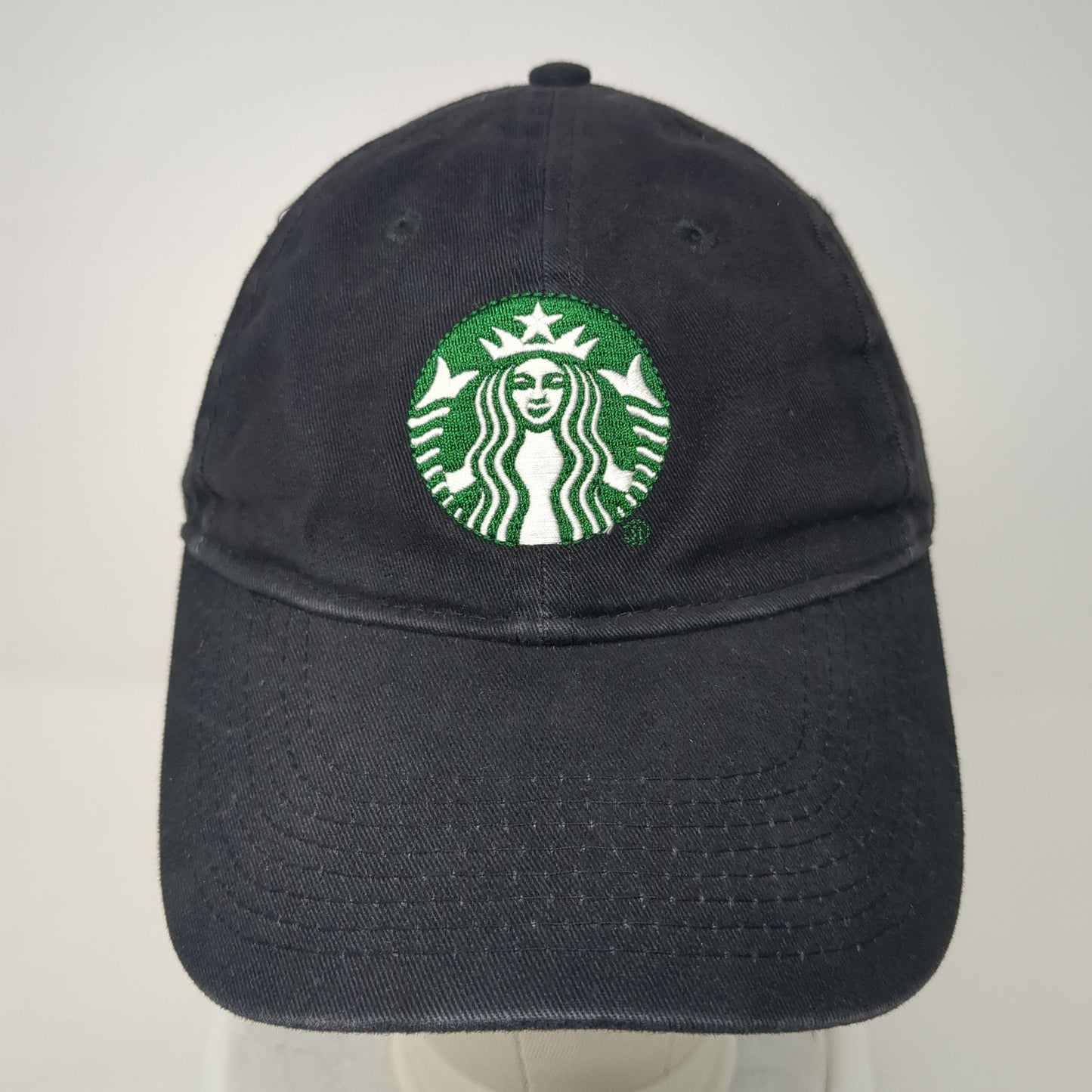 Starbucks Slideback Hat Black One Size Adjustable Embroidered Uniform