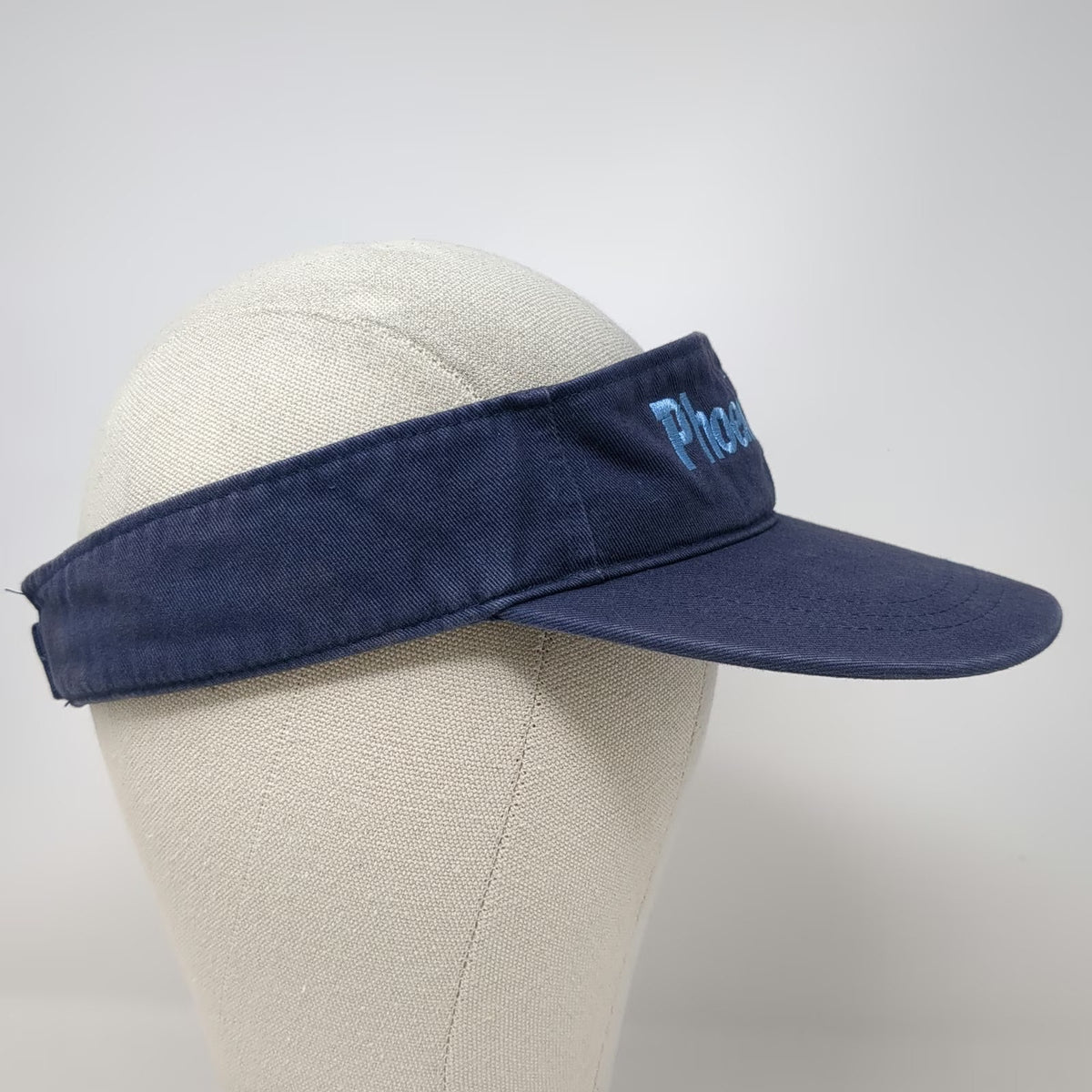 Fahrenheit Visor Blue One Size Phoenix Zoo Embroidered Cotton Strapback Hat