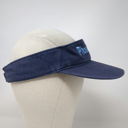 Fahrenheit Visor Blue One Size Phoenix Zoo Embroidered Cotton Strapback Hat