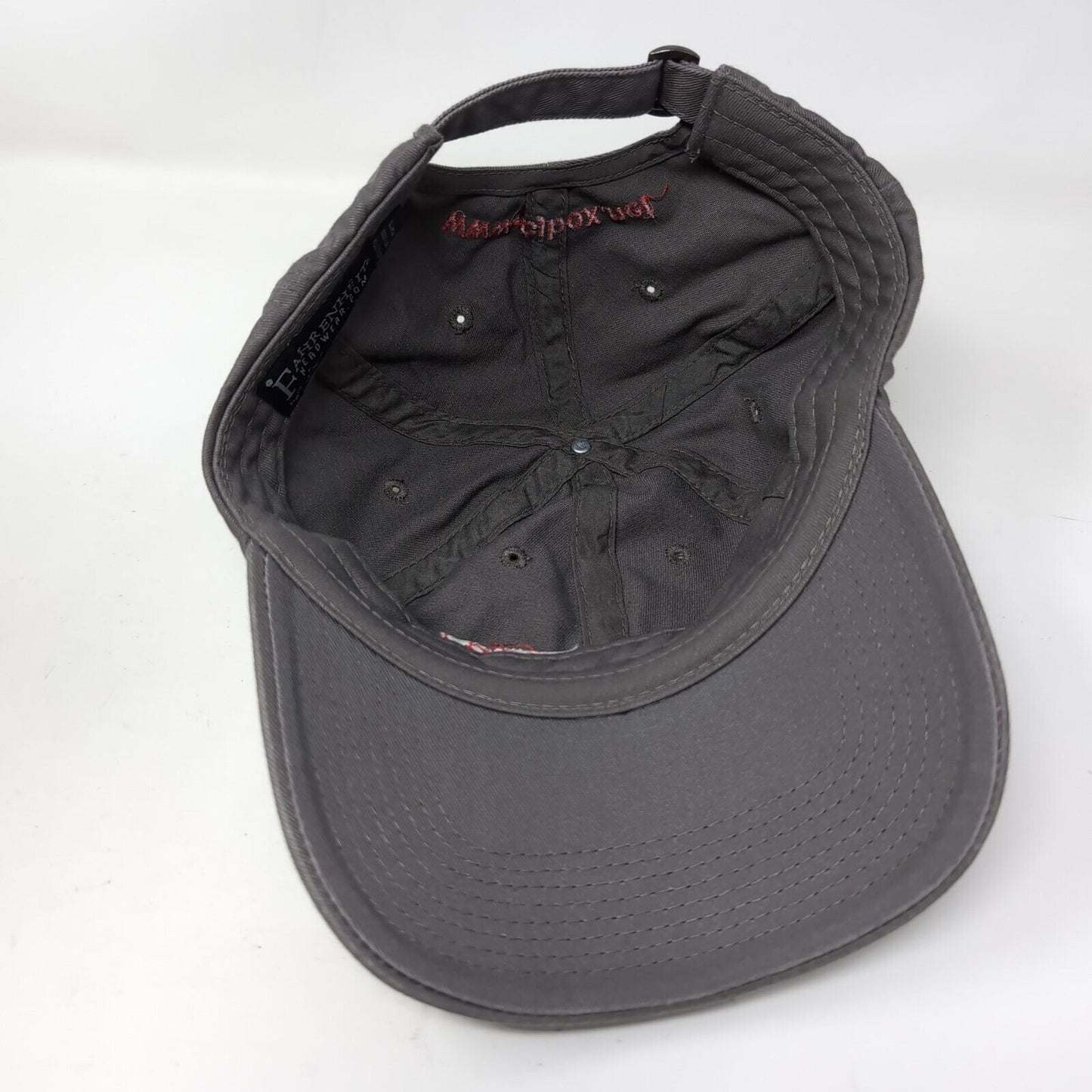 Off The Grid Slideback Hat Gray One Size Adjustable Embroidered Fahrenheit