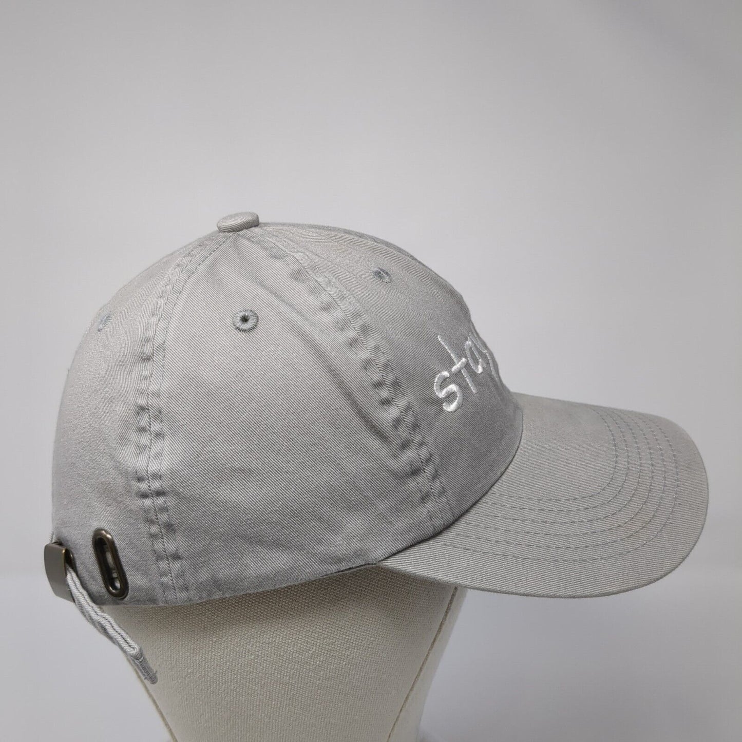 Stay Cozy Slideback Hat Gray One Size Adjustable Embroidered Port Authority