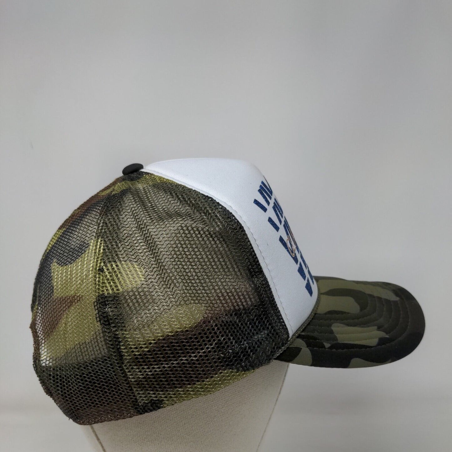 Vikings Class Of 2024 Snapback Rope Trucker Hat Camo OSFM Mesh Back Otto