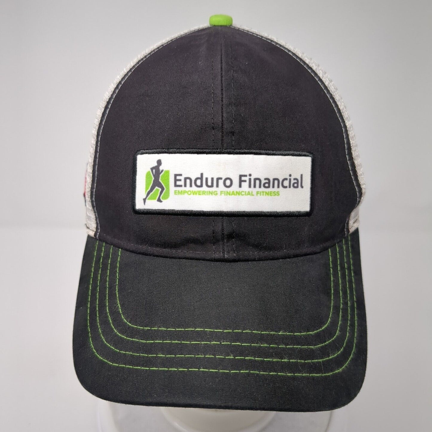 Enduro Financial Snapback Mesh Back Trucker Hat Black One Size Colorblock