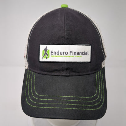 Enduro Financial Snapback Mesh Back Trucker Hat Black One Size Colorblock