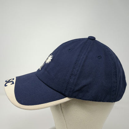 Strand Headwear Blue Beige One Size Baseball Cap Hat South Carolina Palmetto SC