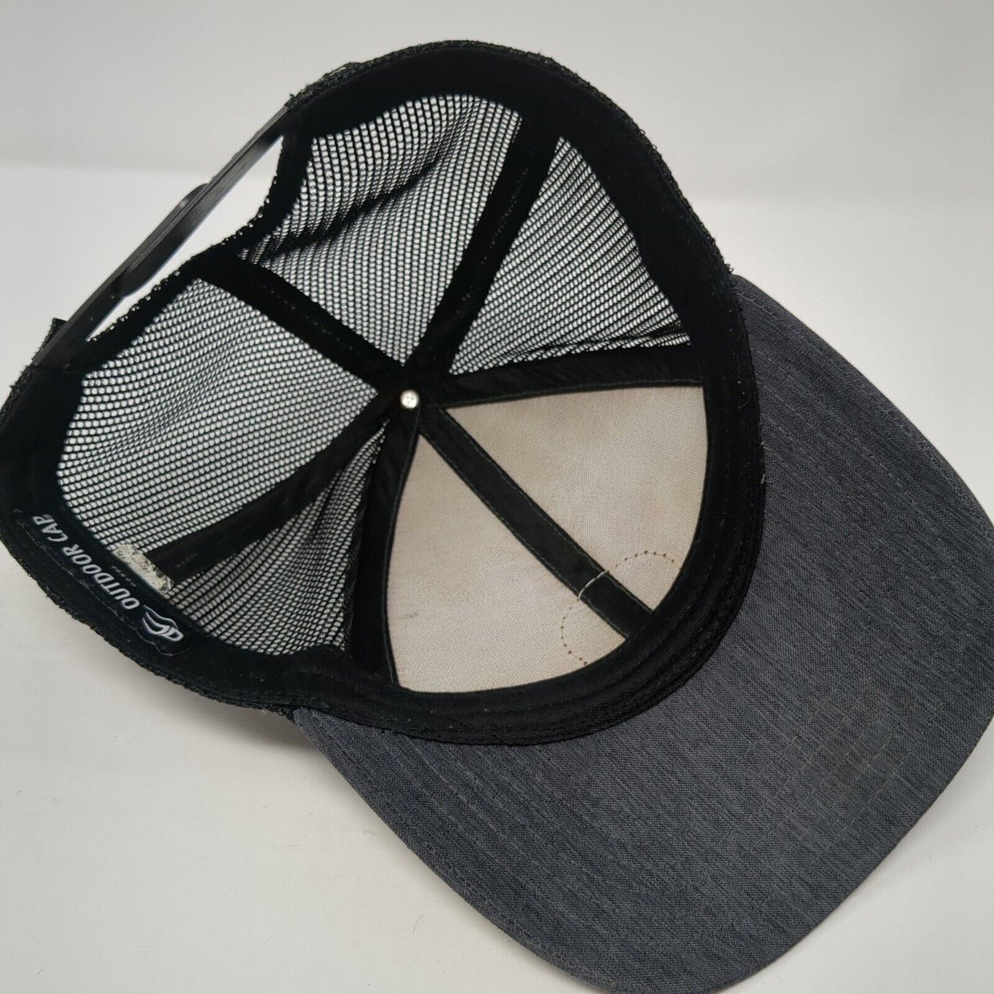FP Patch Snapback Mesh Back Trucker Hat Gray One Size Outdoor Cap