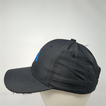 Image Solutions Strapback Hat Black One Size Adjustable Embroidered Logo