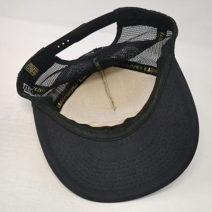 Lib Tech Trucker Hat Black One Size 20 Year Anniversary Gold Graphic Snapback