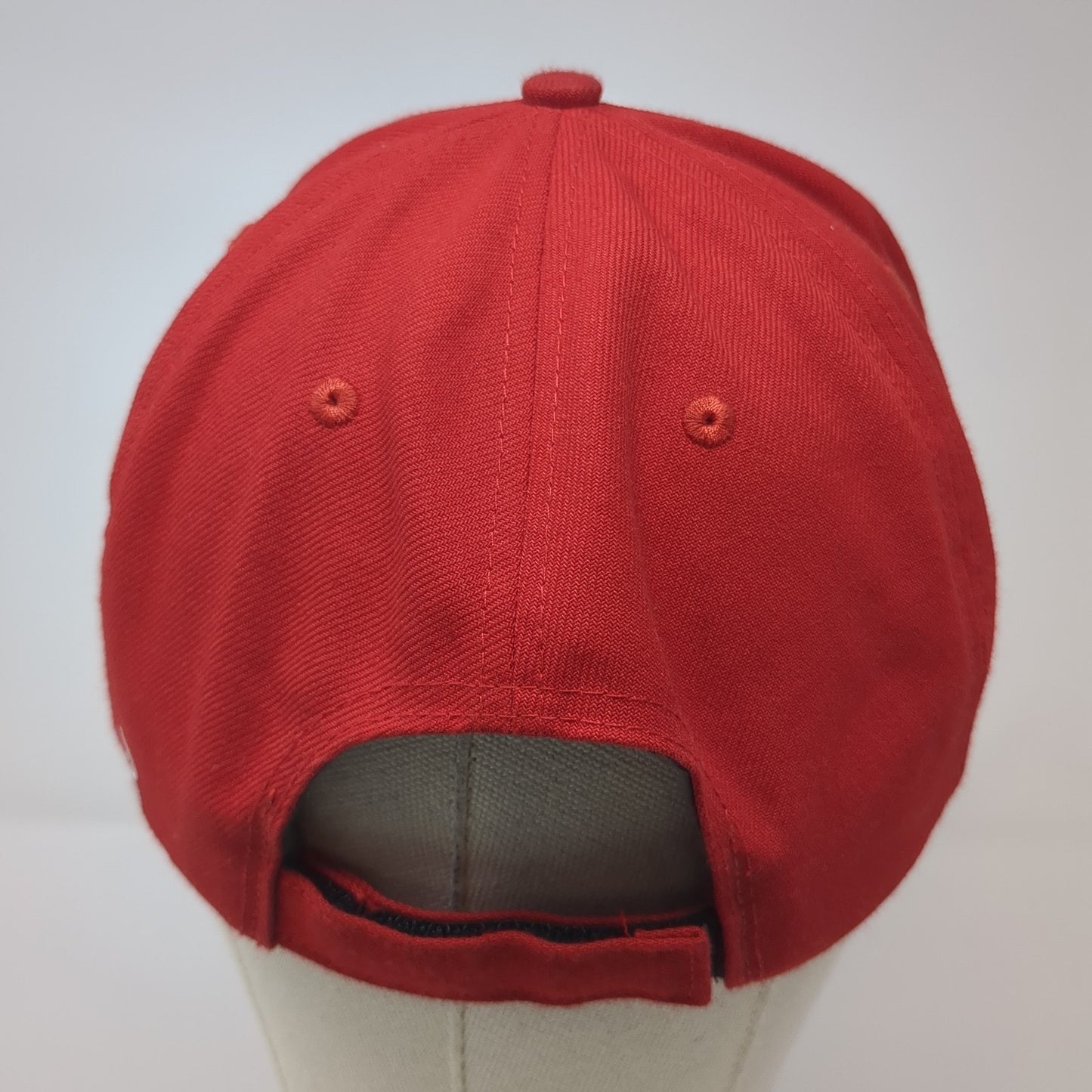 P Logo Strapback Hat Red Large Adjustable Embroidered Richardson Surge