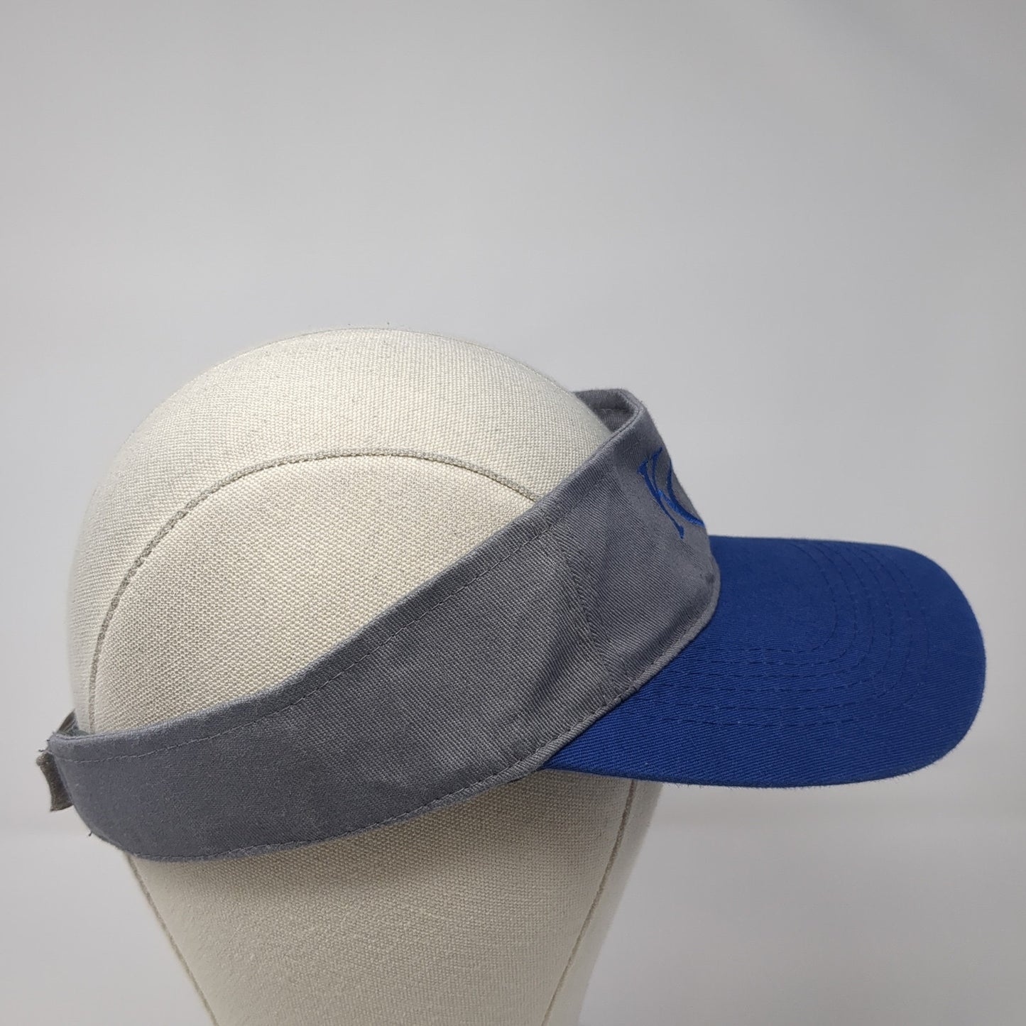 KC Sun Visor Hat Multicolor One Size Adjustable Strap Embroidered Lightweight