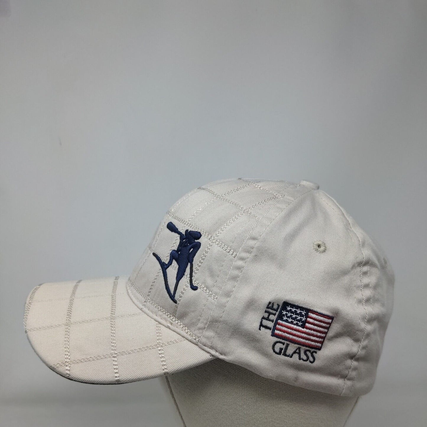 Spy Glass Hill Fitted Hat Tan OSFM Stretch Perfect Fit Patriotic Legendary