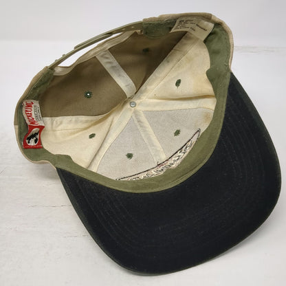 Mickey Inc Disneyland Hat Snapback Beige Brown White Vintage Embroidered Patch