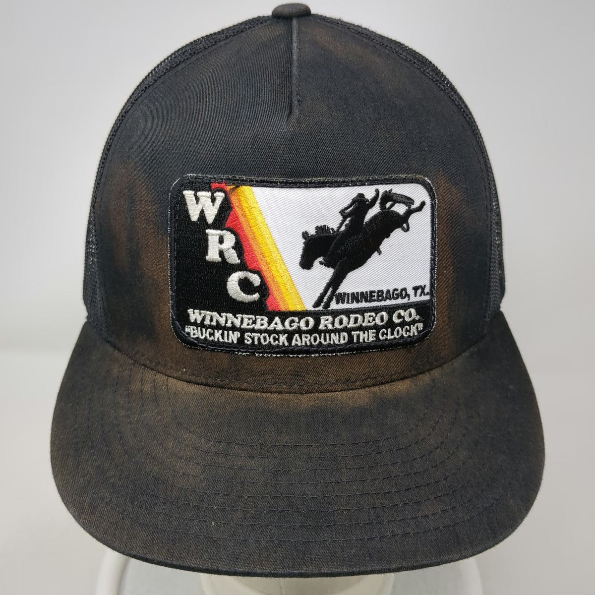The Classics Winnebago Rodeo Co Trucker Hat Black One Size Patch Snapback