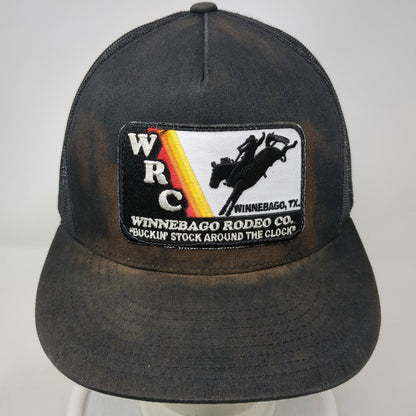 The Classics Winnebago Rodeo Co Trucker Hat Black One Size Patch Snapback