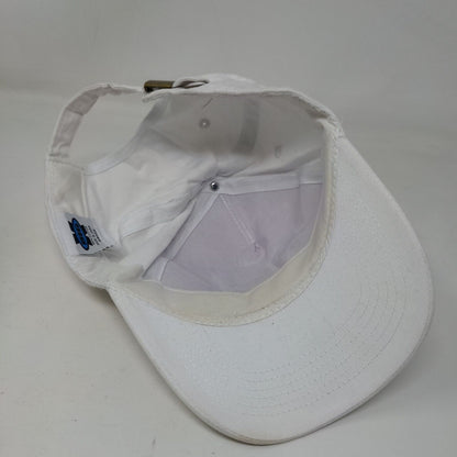 XΩ Chi Omega South by Sea Slideback Hat White OS Vented Holes 6 Panel BIG X