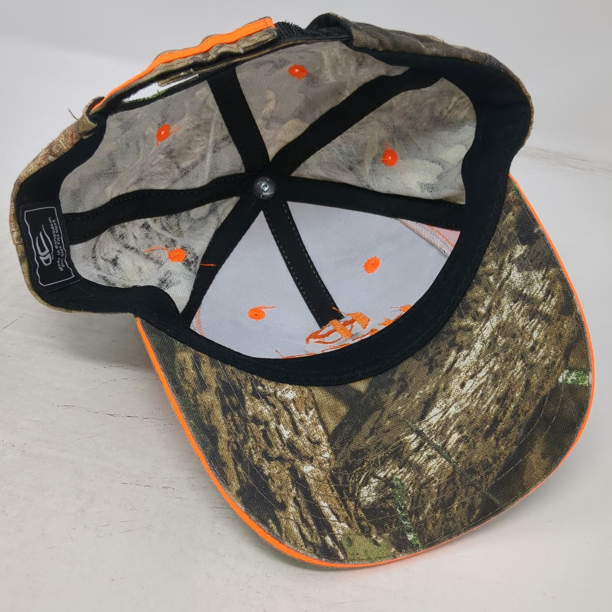 Outdoor Cap Baseball Cap Brown Orange One Size Mossy Oak HECO Engineers Hat