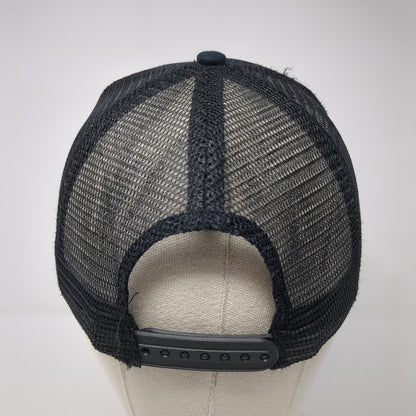 Life Surf Snapback Mesh Back Hat Black Embroidered Logo Christian Religious