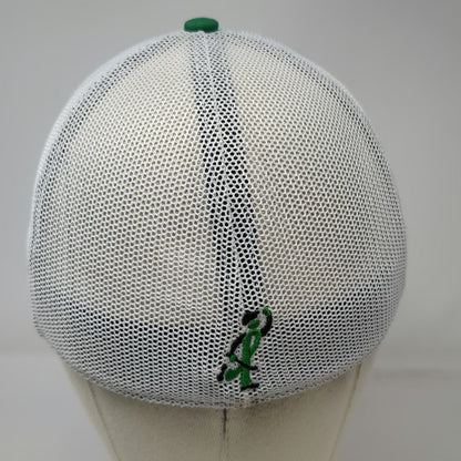 '47 Green White Baseball Cap One Size Mesh Back Snapback Golf Fights Cancer Hat