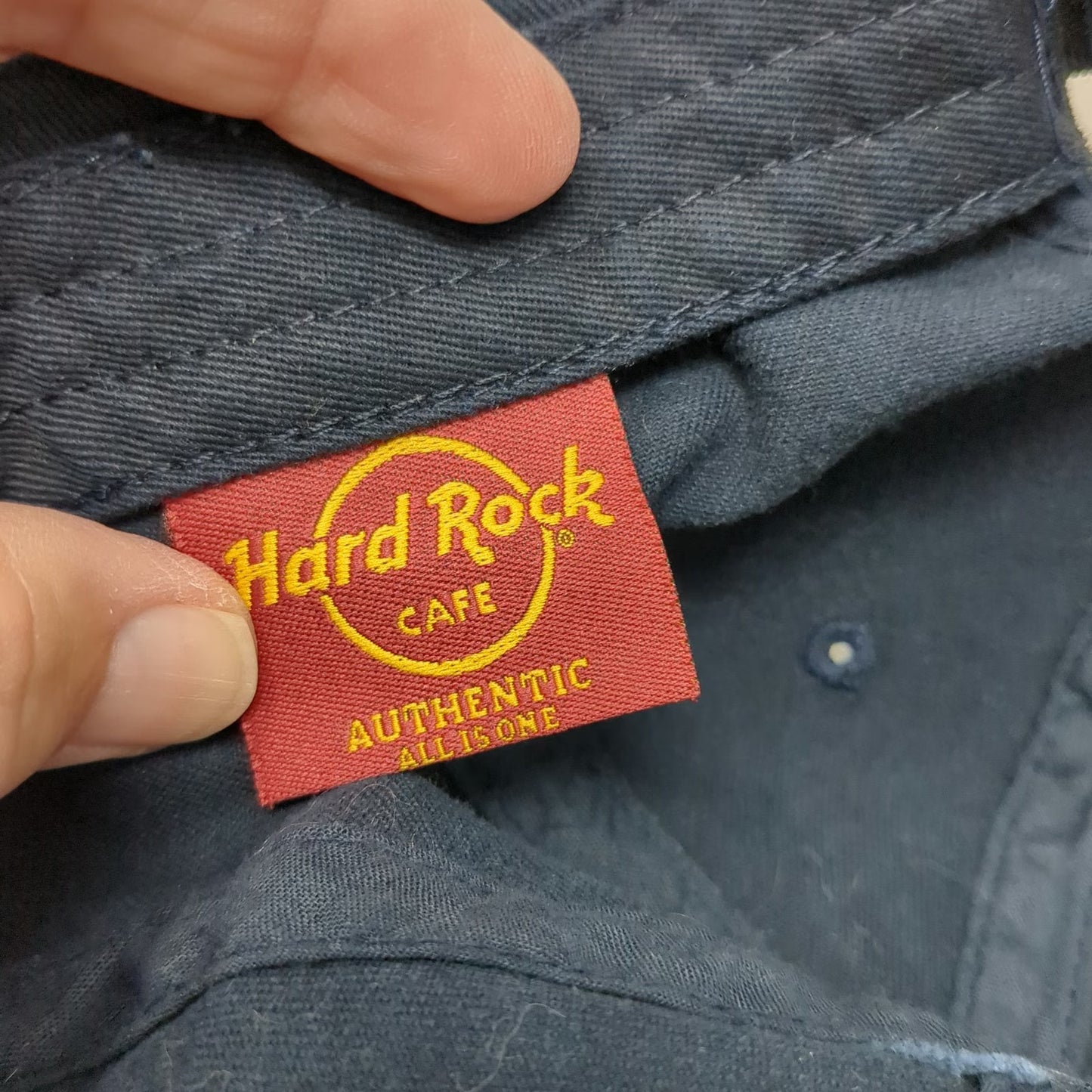 Hard Rock Cafe Baseball Cap Blue Brown One Size Distressed Lake Tahoe Patch Hat
