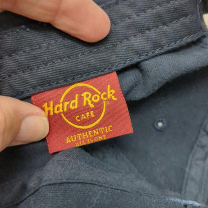 Hard Rock Cafe Baseball Cap Blue Brown One Size Distressed Lake Tahoe Patch Hat