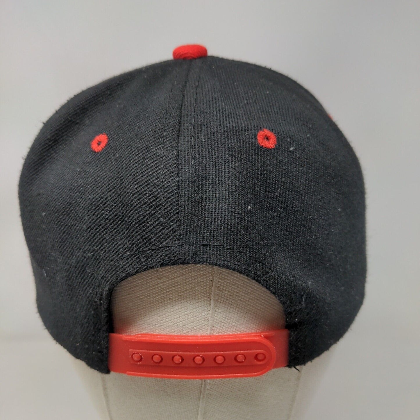 New York Giants Snapback Hat Black Red OSFA Embroidered Logo NFL Adjustable
