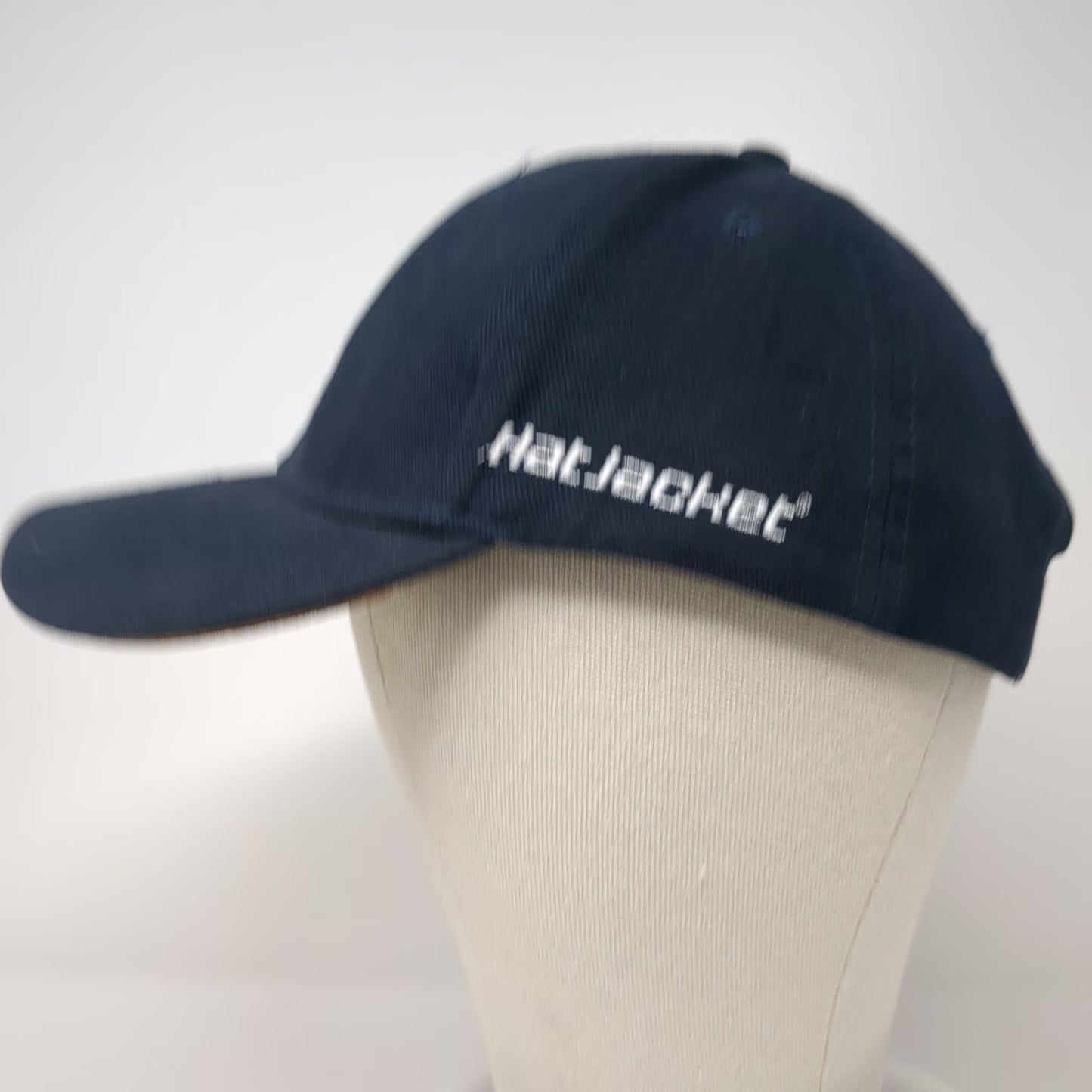 KC HatJacket Baseball Cap Blue One Size Cork Underbrim Trout Fish Mountain Hat