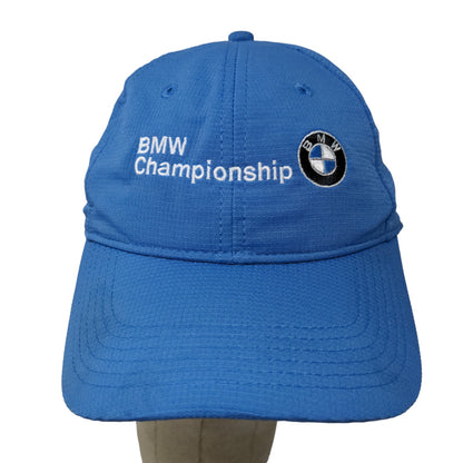 Ahead Men's Strapback Hat Blue Embroidered Crooked Stick BMW Championship Logo