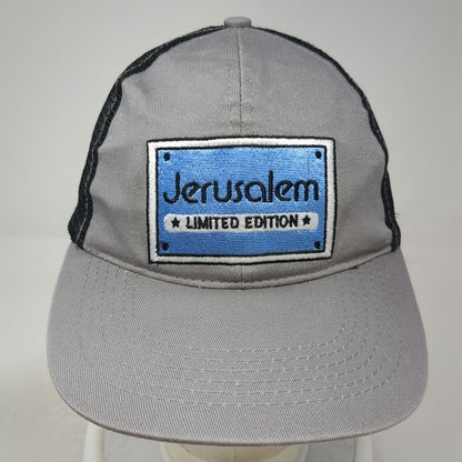 Baseball Cap Gray One Size Jerusalem Limited Edition Mesh Patch Strapback Hat
